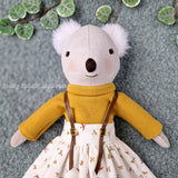 3-in-1 Teddybear, Koala & Panda doll with clothes PDF sewing pattern tutorial
