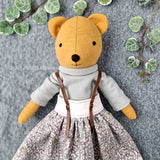 3-in-1 Teddybear, Koala & Panda doll with clothes PDF sewing pattern tutorial
