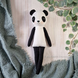 3-in-1 Teddybear, Koala & Panda doll PDF sewing pattern tutorial