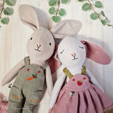 Bunny doll with clothes sewing pattern and photo tutorial