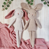 Bunny doll with clothes sewing pattern and photo tutorial