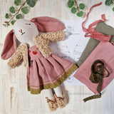 Bunny doll with clothes sewing pattern and photo tutorial