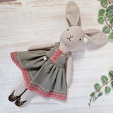 Bunny doll with clothes sewing pattern and photo tutorial