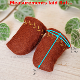 Doll clothes Autumn set, PDF sewing pattern bundle