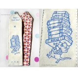 FREE Embroidered bookmark sewing pattern and tutorial