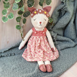 Cat doll and clothes PDF sewing pattern tutorial