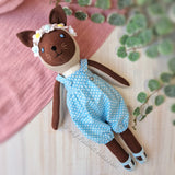Cat doll and clothes PDF sewing pattern tutorial