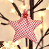 Easy Stuffed Christmas Ornaments sewing pattern tutorial Heart, Stocking, Star, Tree, Candy Cane, Bell.