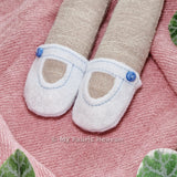 Doll felt sandals sewing pattern & tutorial