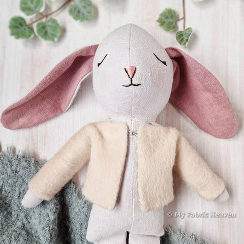 Dolls lined jacket sewing pattern & photo tutorial