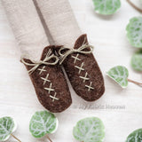 Doll's felt boots PDF sewing pattern tutorial