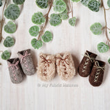 Doll's felt boots PDF sewing pattern tutorial