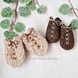 Doll's felt boots PDF sewing pattern tutorial