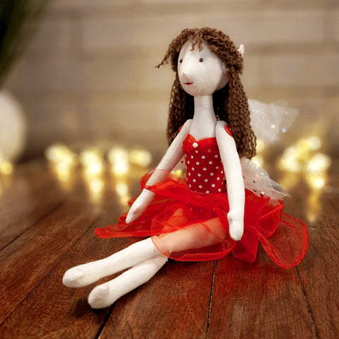 Magical Fairy doll with sparkly wings, sewing pattern and photo tutorial