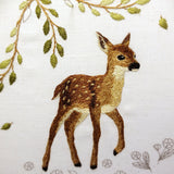 Fawn, baby deer, PDF embroidery pattern and thread painting video tutorial