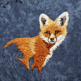 Fox hand embroidery kit and thread painting video tutorial