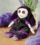 Gothic cloth doll Halloween sewing pattern and photo tutorial