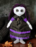 Gothic cloth doll Halloween sewing pattern and photo tutorial