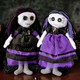 Gothic cloth doll Halloween sewing pattern and photo tutorial