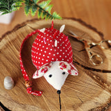Mouse pincushion easy sewing pattern and photo tutorial