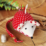 Mouse pincushion easy sewing pattern and photo tutorial