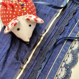 Mouse pincushion easy sewing pattern and photo tutorial