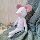 Mouse doll PDF sewing pattern & photo tutorial