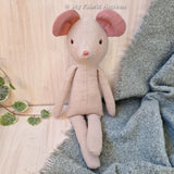 Mouse doll PDF sewing pattern & photo tutorial
