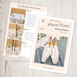 Doll's balloon trousers PDF sewing pattern tutorial