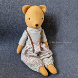 Doll's balloon trousers PDF sewing pattern tutorial