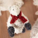 Polar bear with scarf & boots sewing pattern and photo tutorial
