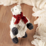 Polar bear with scarf & boots sewing pattern and photo tutorial