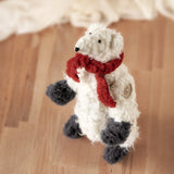 Polar bear with scarf & boots sewing pattern and photo tutorial