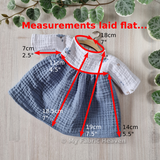 Doll's sleeved dress PDF sewing pattern tutorial