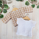 Doll's T shirt top PDF sewing pattern tutorial