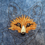 Fox PDF embroidery pattern and thread painting video tutorial
