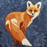 Fox PDF embroidery pattern and thread painting video tutorial
