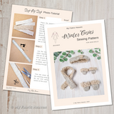 Doll Winter Accessories scarf, mittens, shoes & headband PDF sewing pattern tutorial