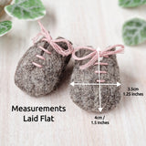 dolls felt lace-up shoes sewing pattern & photo tutorial