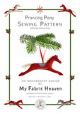Felt Horse, Pony Christmas Ornament sewing pattern and photo tutorial