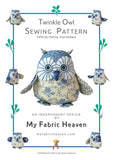 Easy Owl sewing pattern and photo tutorial