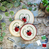 Ladybird Needle-painting Embroidery Pattern & Tutorial