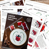 Ladybird Needle-painting Embroidery Pattern & Photo Tutorial