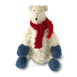 Polar bear with scarf & boots sewing pattern and photo tutorial