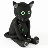 Felt cat doll sewing pattern and photo tutorial