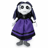 Gothic cloth doll Halloween sewing pattern and photo tutorial