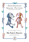 Dachshund Dog sewing pattern and tutorial