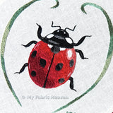 Ladybird Needle-painting Embroidery Pattern & Photo Tutorial
