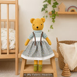 3-in-1 Teddybear, Koala & Panda doll with clothes PDF sewing pattern tutorial