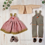 Bunny doll with clothes sewing pattern and photo tutorial